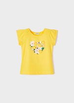 Cargar imagen en el visor de la galería, Camiseta Amarillo Flores
