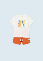 Cargar imagen en el visor de la galería, Conjunto Camiseta Surf Short Naranja