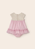 Cargar imagen en el visor de la galería, Vestido Beige Tul Rosa