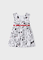 Cargar imagen en el visor de la galería, Vestido Estampado Cinto Rojo