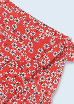 Cargar imagen en el visor de la galería, Conjunto Blusa y Falda Rojo Flores