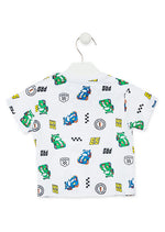 Cargar imagen en el visor de la galería, Conjunto Camiseta Carros Short Azul