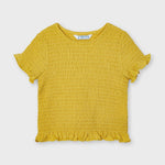 Cargar imagen en el visor de la galería, Conjunto Blusa Smock Amarilla Short Flores