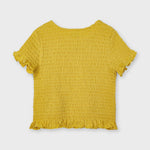 Cargar imagen en el visor de la galería, Conjunto Blusa Smock Amarilla Short Flores