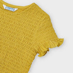 Cargar imagen en el visor de la galería, Conjunto Blusa Smock Amarilla Short Flores