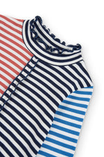 Cargar imagen en el visor de la galería, Blusa Cuello Alto Rayas