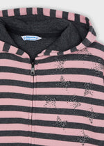 Cargar imagen en el visor de la galería, Conjunto Sudadera Rayas Rosa 2 Pantalones