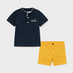 Cargar imagen en el visor de la galería, Conjunto Polo Marino Short Amarillo
