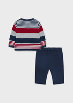 Cargar imagen en el visor de la galería, Conjunto Sueter Rayas Pantalón