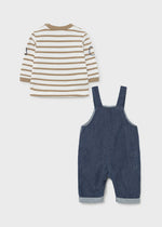 Cargar imagen en el visor de la galería, Conjunto Overol Camiseta Rayas