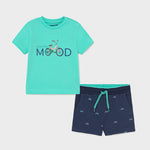 Cargar imagen en el visor de la galería, Conjunto Camiseta Bicicleta Short Marino