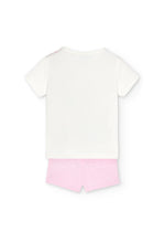 Cargar imagen en el visor de la galería, Conjunto Camiseta Flores Short Rosa