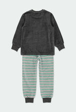 Cargar imagen en el visor de la galería, Pijama Terciopelo Gris Robot