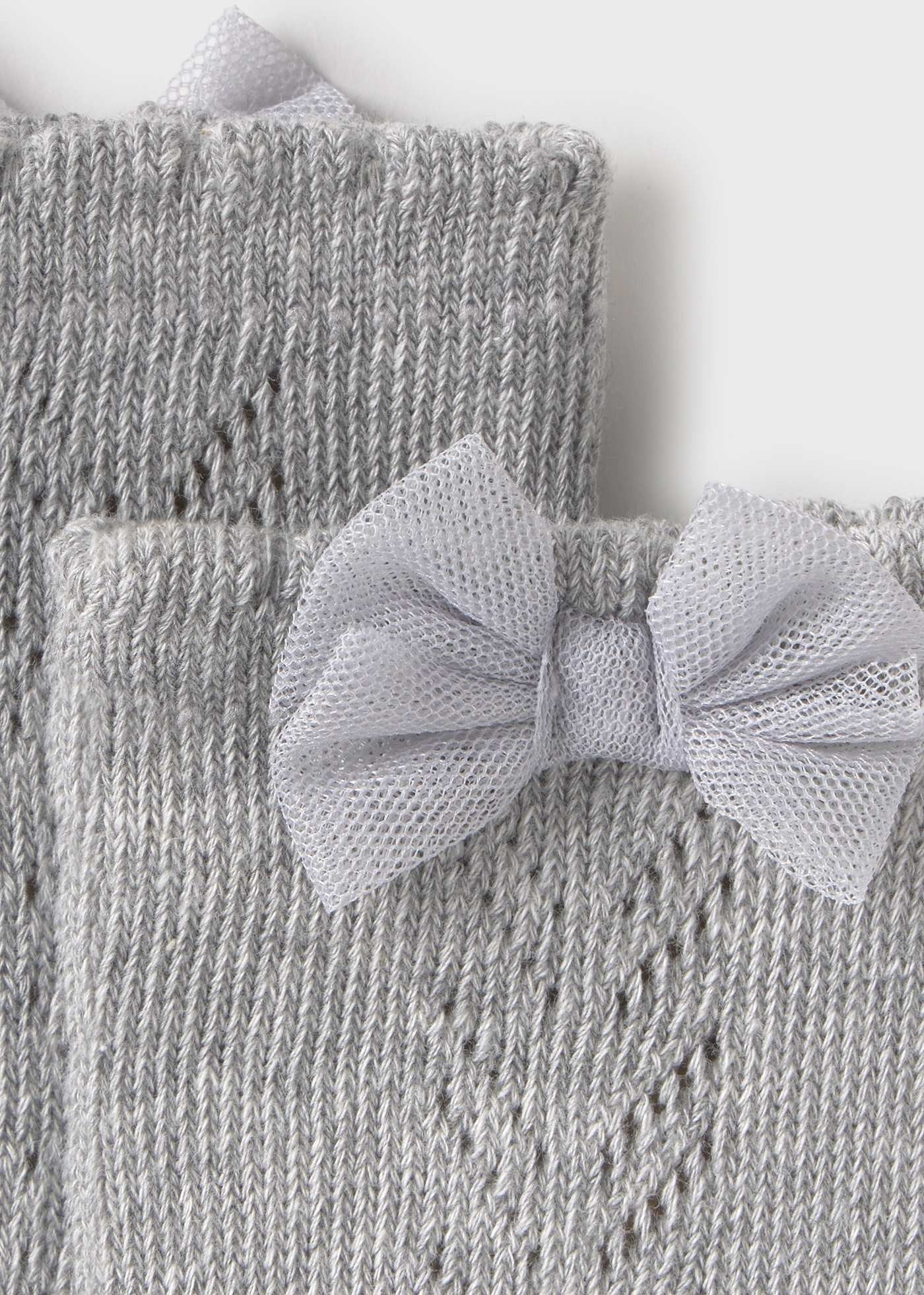 Calceta Alta Moño Gris