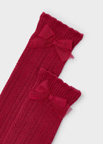 Cargar imagen en el visor de la galería, Calceta Alta Moño Rojo
