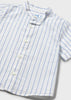 Conjunto Camisa Rayas Short Mezclilla