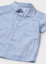 Cargar imagen en el visor de la galería, Conjunto Camisa Veleros Short Mezclilla
