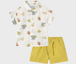 Cargar imagen en el visor de la galería, Conjunto Camisa Animalitos Short Oro
