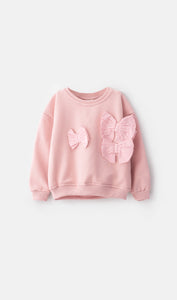 Sudadera Rosa Moños