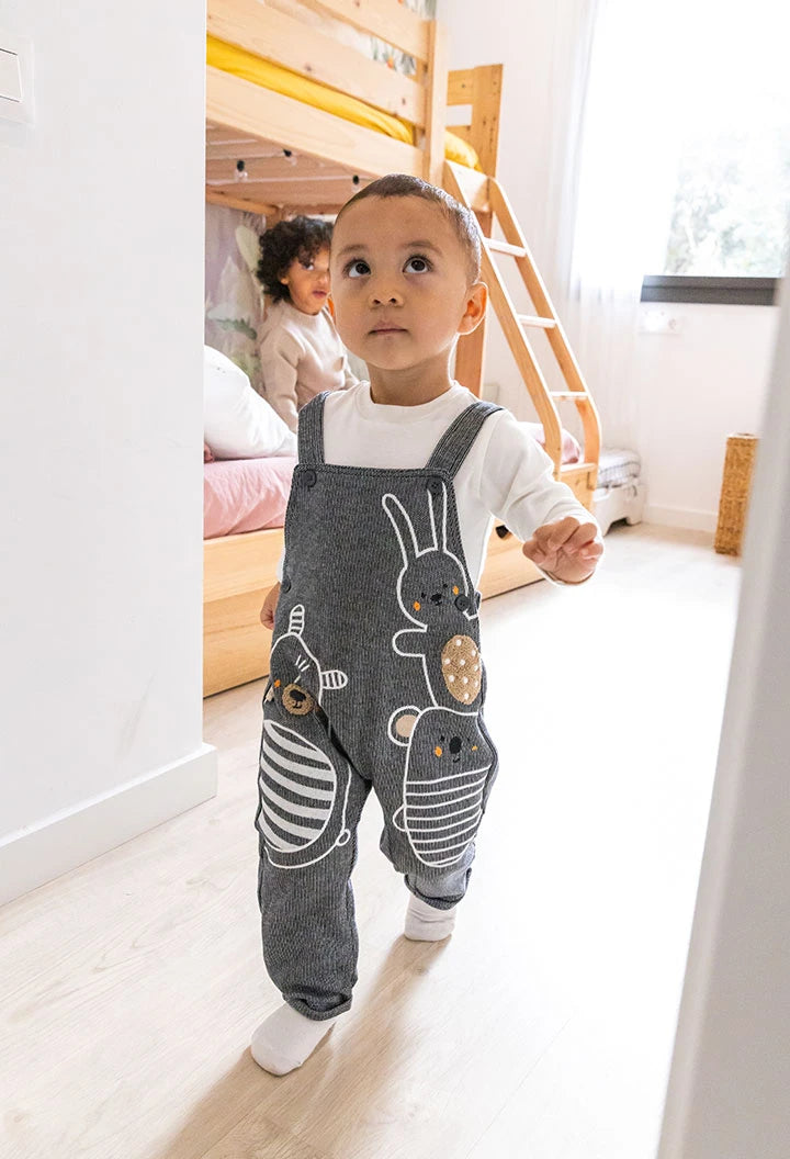 Conjunto Overol Animalitos con Camiseta