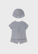 Cargar imagen en el visor de la galería, Conjunto Camisa y Short Rayas con Gorrito
