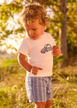 Cargar imagen en el visor de la galería, Conjunto Camiseta Carro Short Azul
