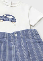 Cargar imagen en el visor de la galería, Conjunto Camiseta Carro Short Azul
