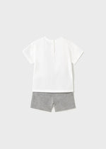 Cargar imagen en el visor de la galería, Conjunto Camiseta Perrito Short Gris
