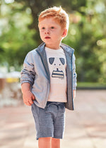 Cargar imagen en el visor de la galería, Conjunto Camiseta Perrito Short Azul
