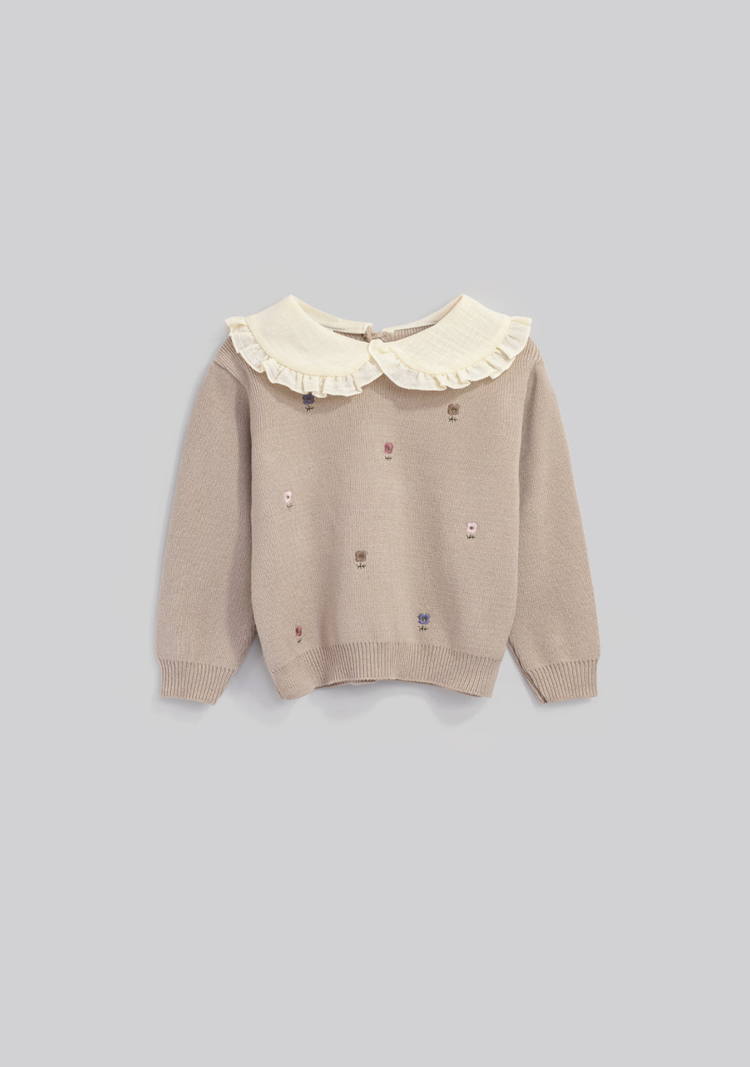 Conjunto Suéter Cuello Falda Rosa