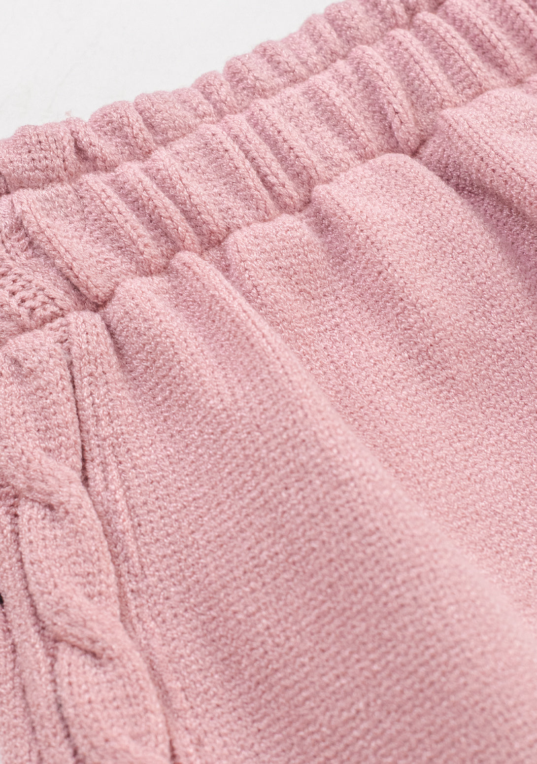 Conjunto Suéter Cuello Falda Rosa