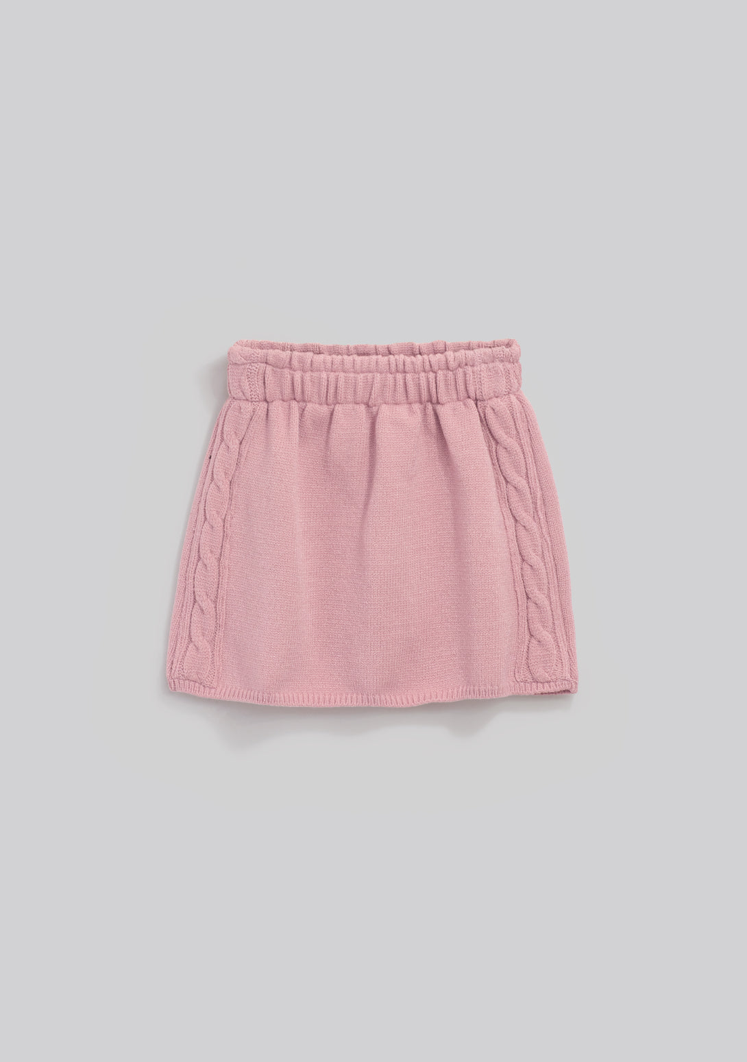 Conjunto Suéter Cuello Falda Rosa