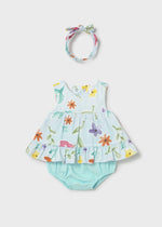 Cargar imagen en el visor de la galería, Vestido Azul Flores con Bandita
