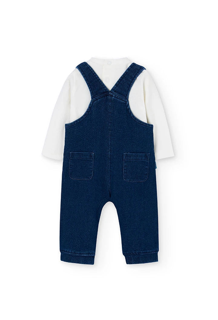Conjunto Overol Mezclilla Puercoespín y Camiseta