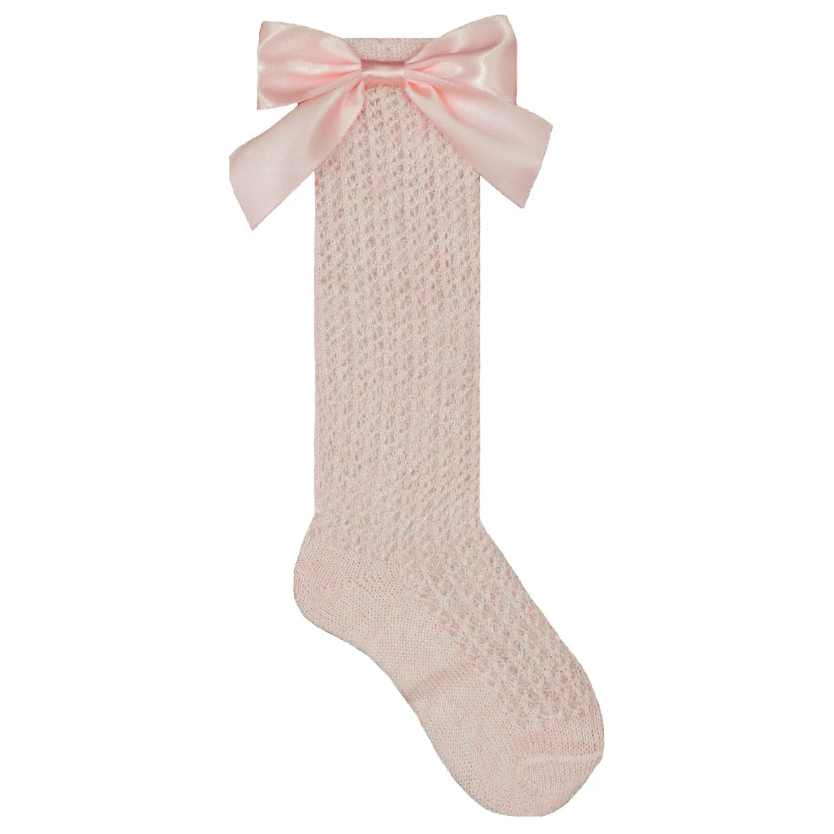 Calceta Calda con Moño Rosa