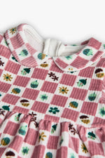 Cargar imagen en el visor de la galería, Vestido Cuadros Rosa Pana
