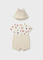 Cargar imagen en el visor de la galería, Bombacho Beige Ositos con Gorrito

