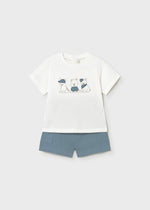 Cargar imagen en el visor de la galería, Conjunto Camiseta Perritos Short Jade
