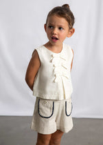 Cargar imagen en el visor de la galería, Conjunto Camiseta Flor Short Bolsillos
