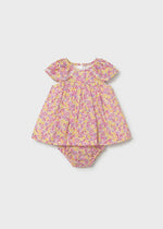Cargar imagen en el visor de la galería, Vestido Florecitas Rosa Amarillo
