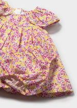 Cargar imagen en el visor de la galería, Vestido Florecitas Rosa Amarillo
