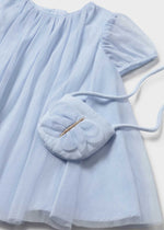 Cargar imagen en el visor de la galería, Vestido Tul Azul con Bolso
