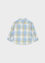 Cargar imagen en el visor de la galería, Conjunto Camisa Azul Pantalón Avellana
