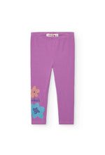 Cargar imagen en el visor de la galería, Conjunto Blusa Flores Leggings Lila
