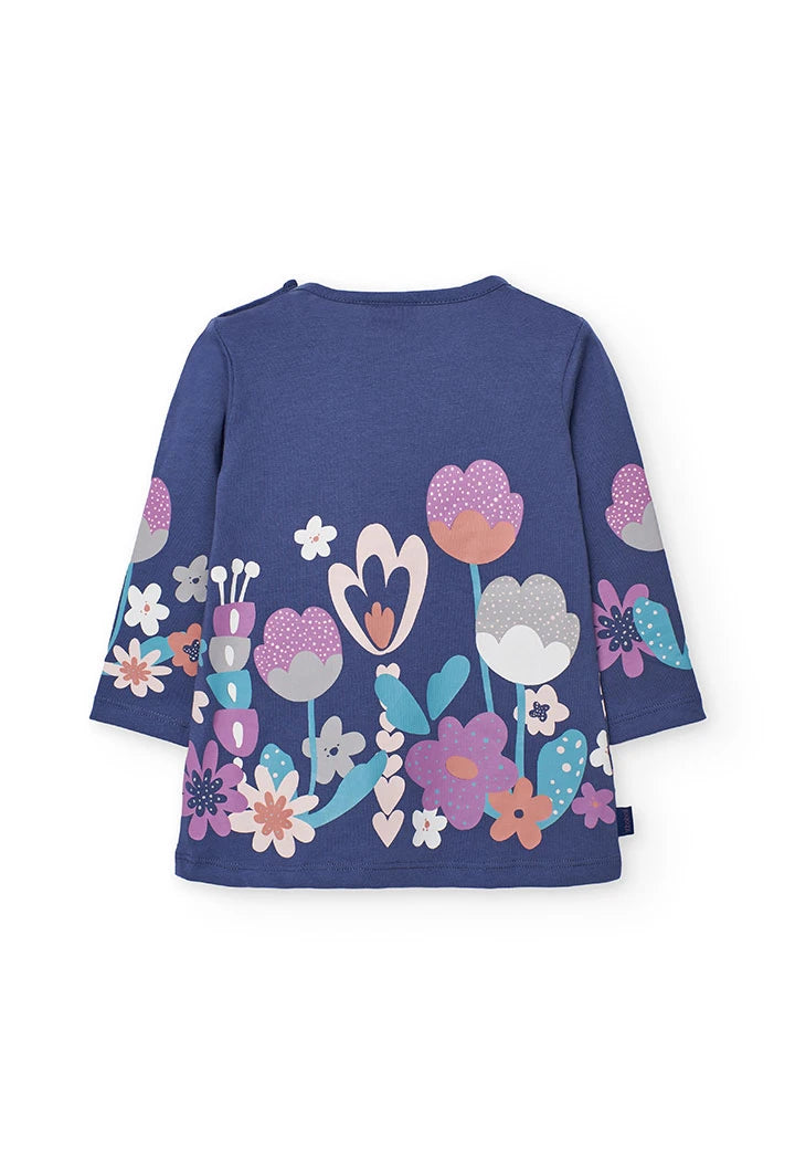 Conjunto Blusa Flores Leggings Lila