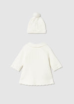 Cargar imagen en el visor de la galería, Abrigo Tejido Crudo con Gorro
