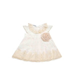 Cargar imagen en el visor de la galería, Vestido Encaje Beige Flor
