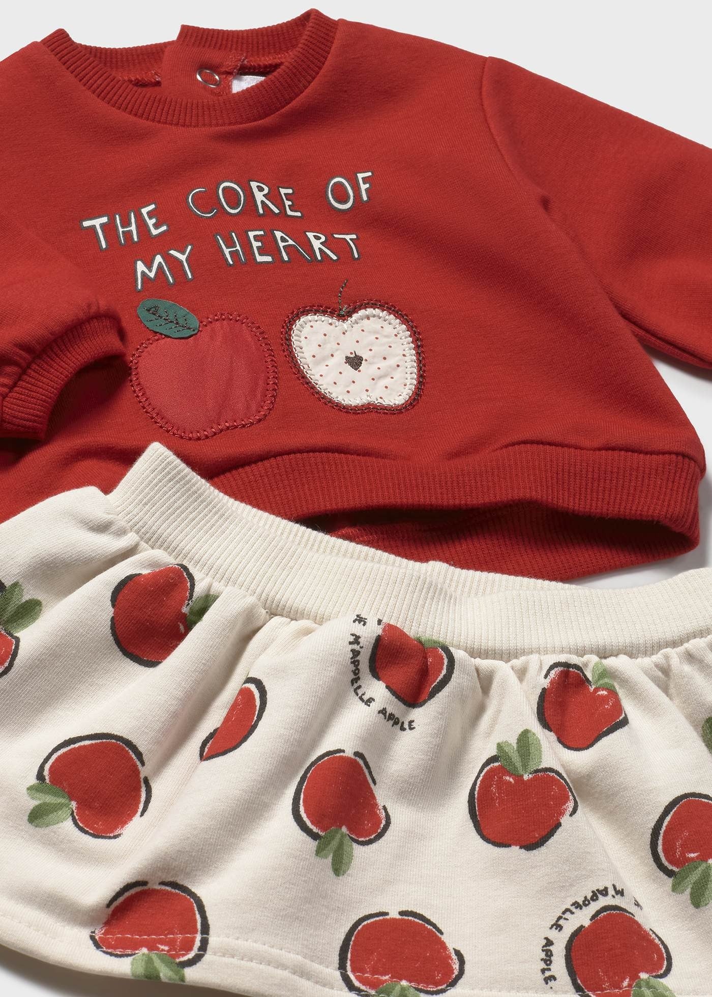 Conjunto Sudadera Manzanitas
