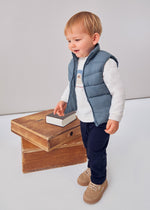 Cargar imagen en el visor de la galería, Conjunto Chaleco Azul Camiseta y Pantalón
