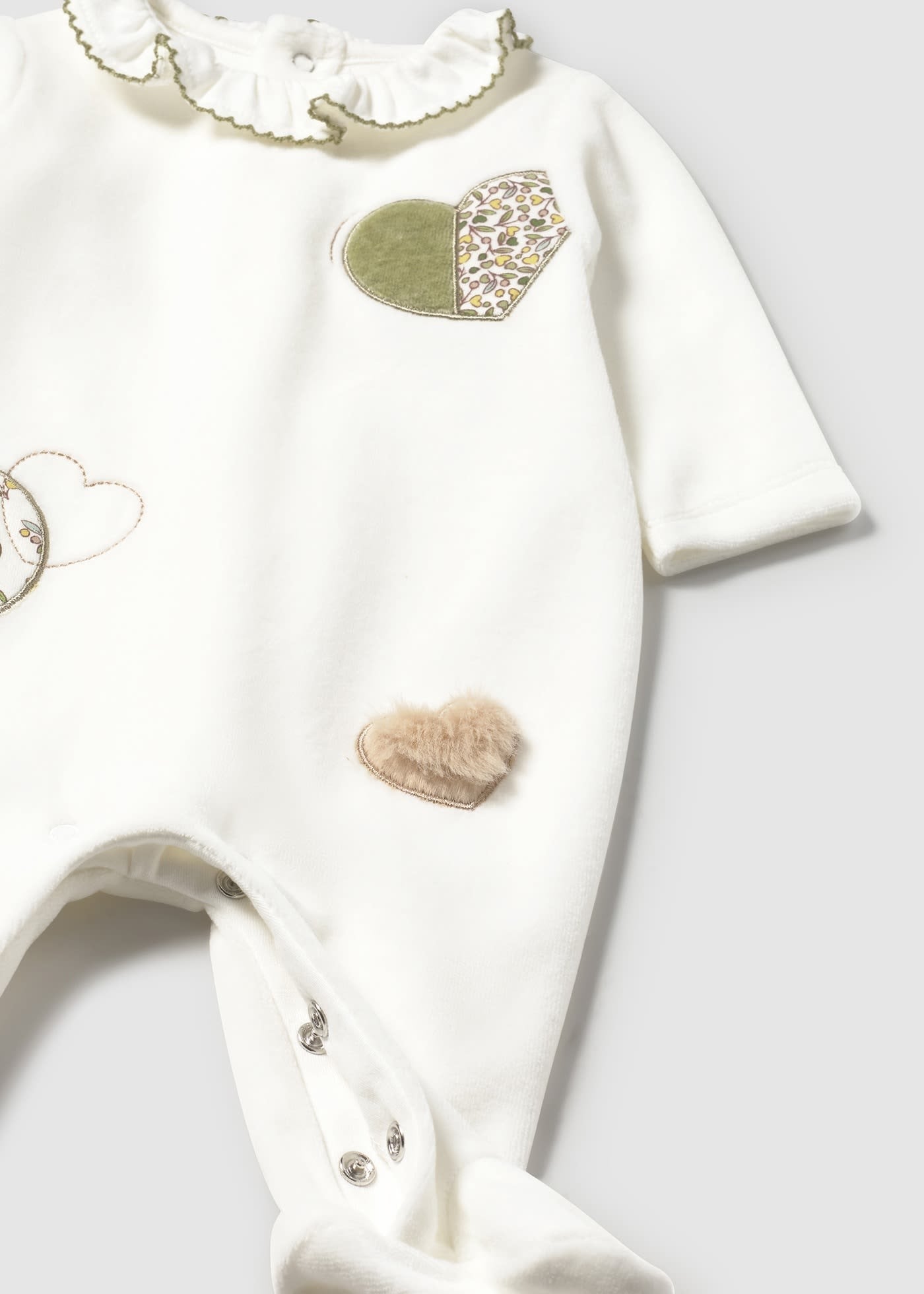 Mameluco Terciopelo Corazones